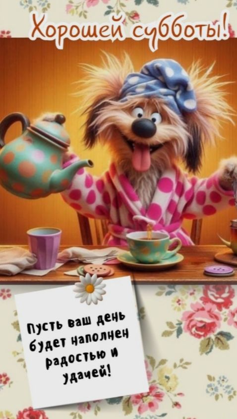 Хорошей субботы!
Пусть ваш день будет наполнен радостью и удачей!