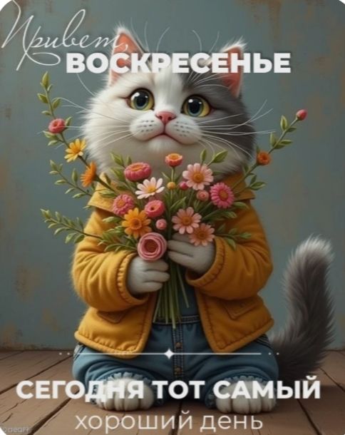Привет, Воскресенье! Сегодня тот самый хороший день.