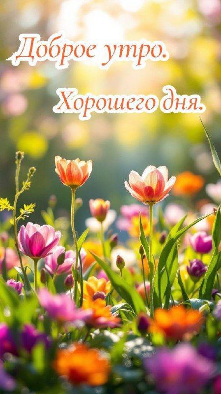 Доброе утро. Хорошего дня.