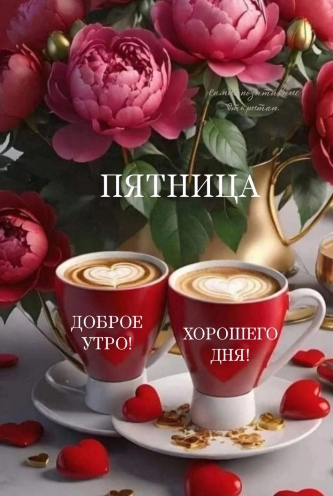 ПЯТНИЦА
ДОБРОЕ УТРО!
ХОРОШЕГО ДНЯ!