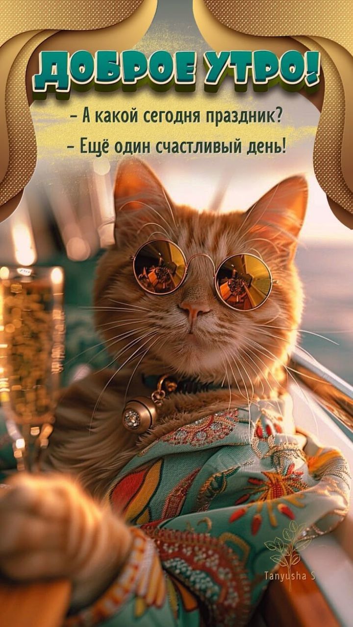 ДОБРОЕ УТРО! - А какой сегодня праздник? - Ещё один счастливый день!