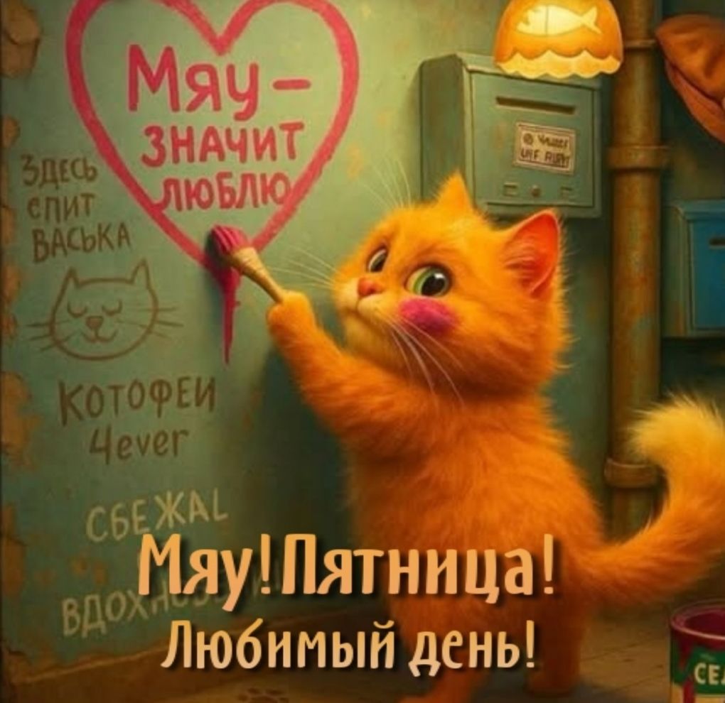 Мяу! Пятница! Любимый день!