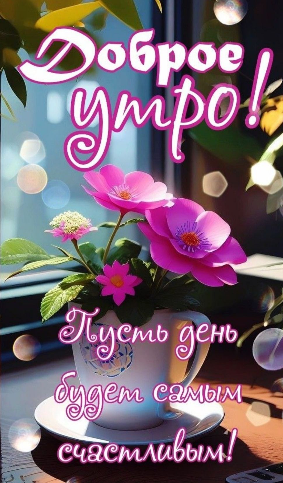 Доброе утро!
Пусть день будет самым счастливым!