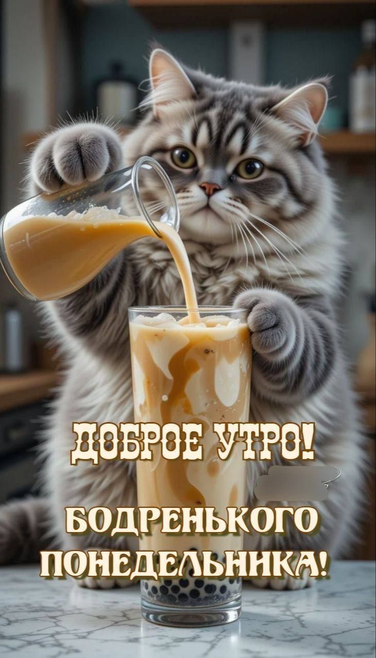 ДОБРОЕ УТРО! БОДРЕНЬКОГО ПОНЕДЕЛЬНИКА!
