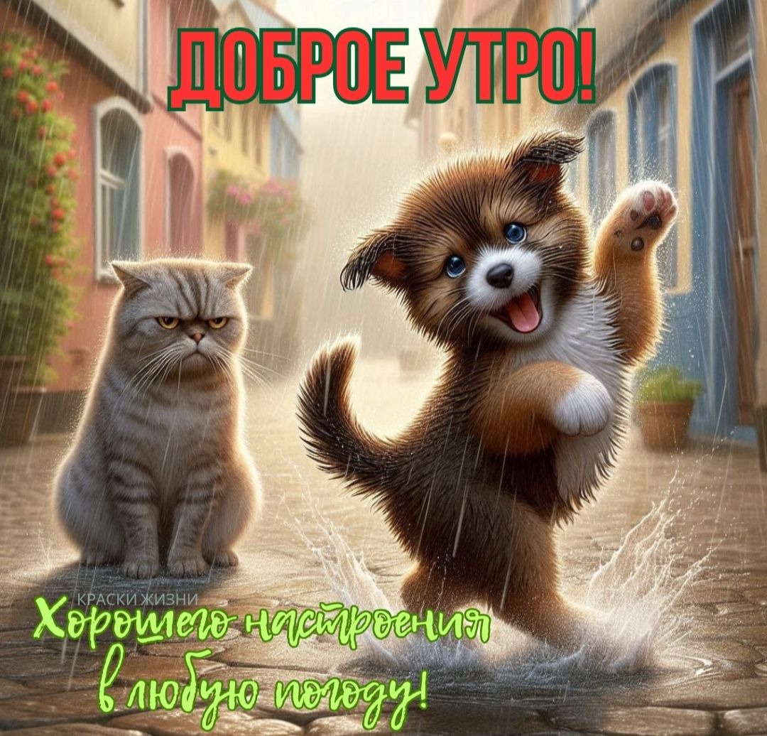 ДОБРОЕ УТРО!
Хорошего настроения в любую погоду!