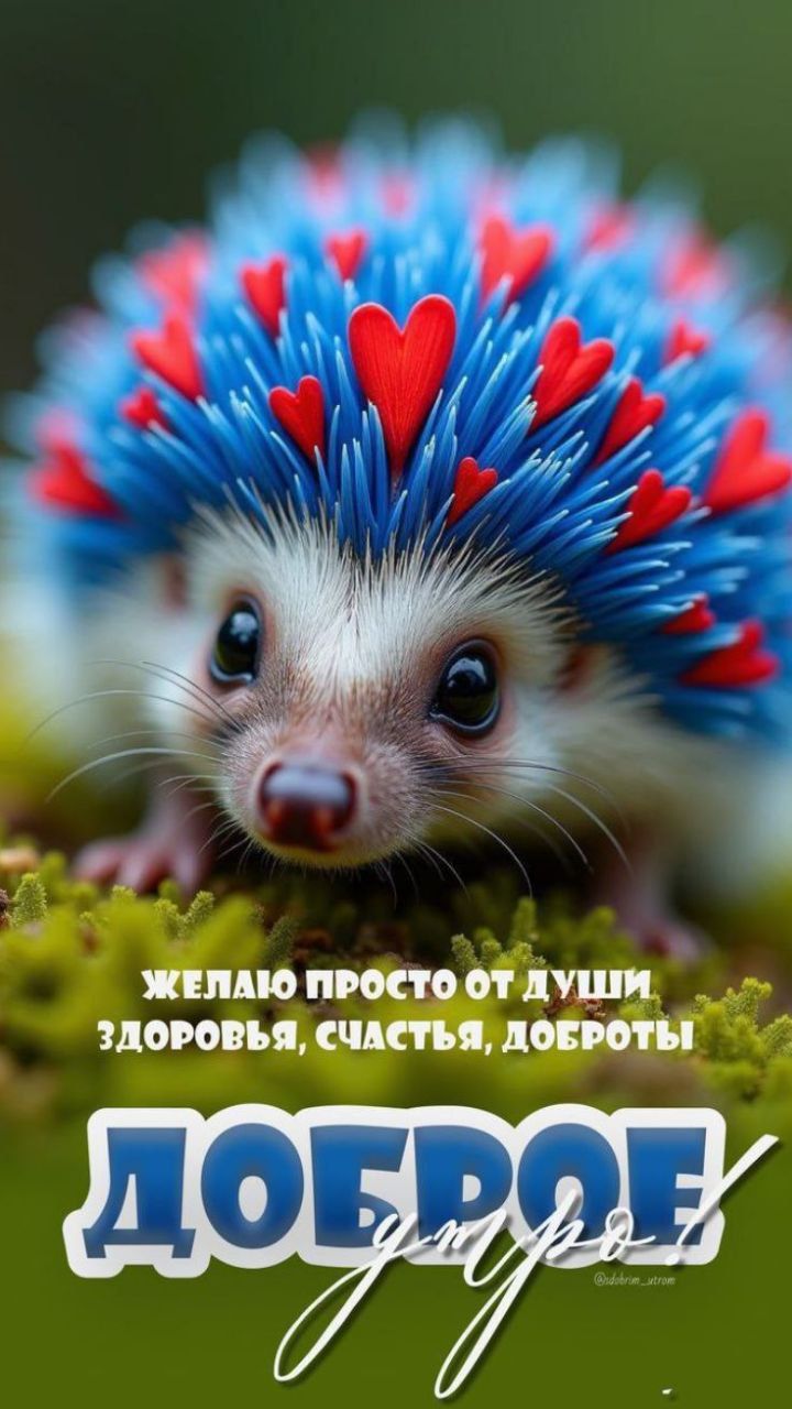 Желаю просто от души здоровья, счастья, доброты. ДОБРОЕ утро!