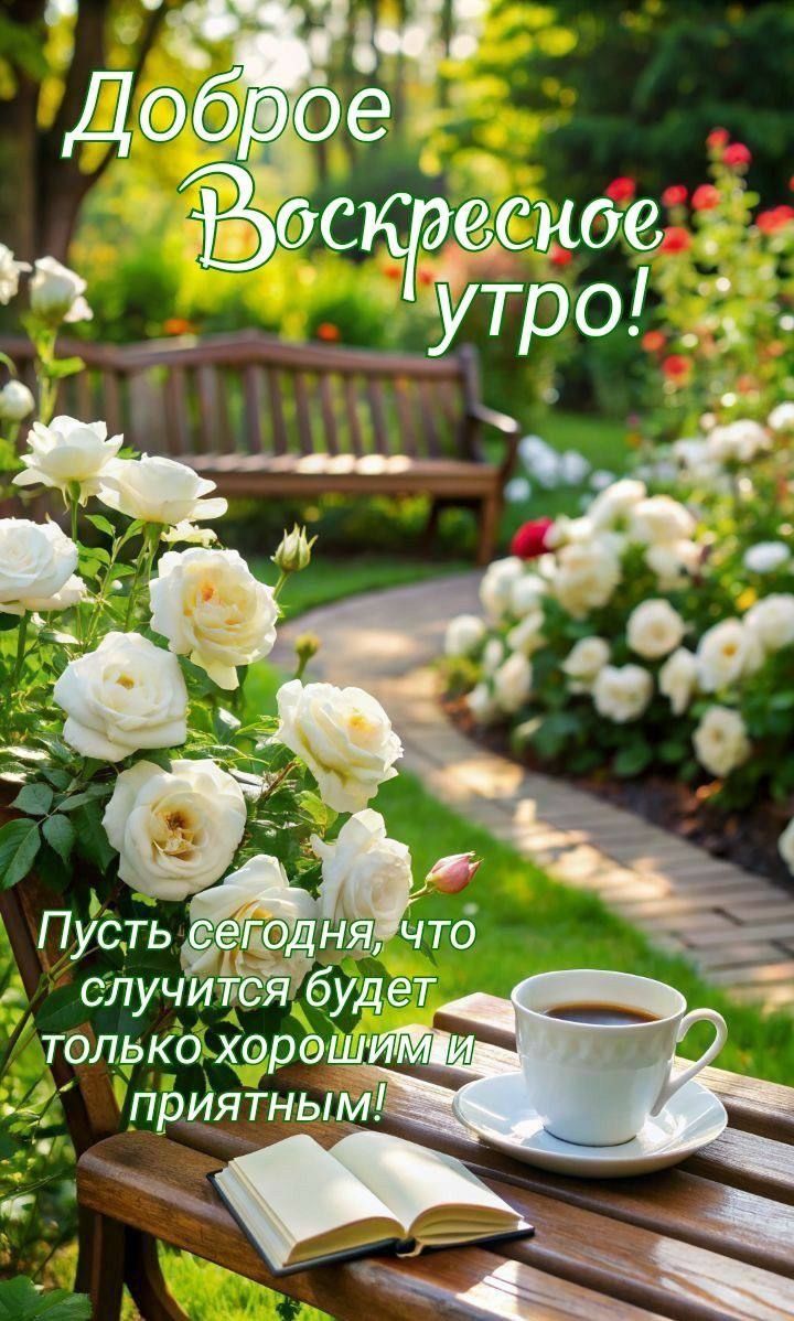 Доброе Воскресное утро! Пусть сегодня, что случится будет только хорошим и приятным!
