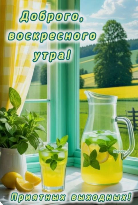 Доброго, воскресного утра! Приятных выходных!