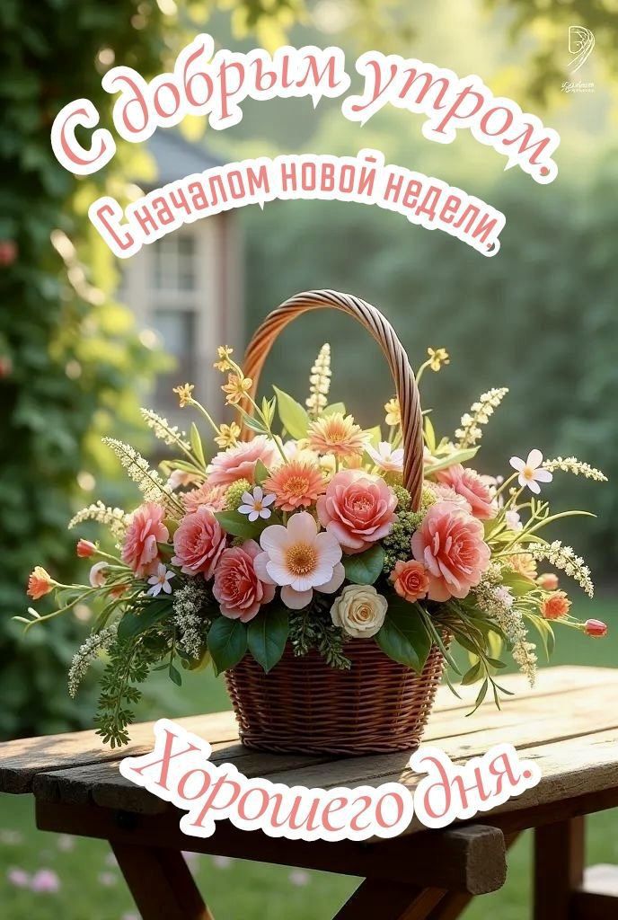 С добрым утром. С началом новой недели, Хорошего дня.