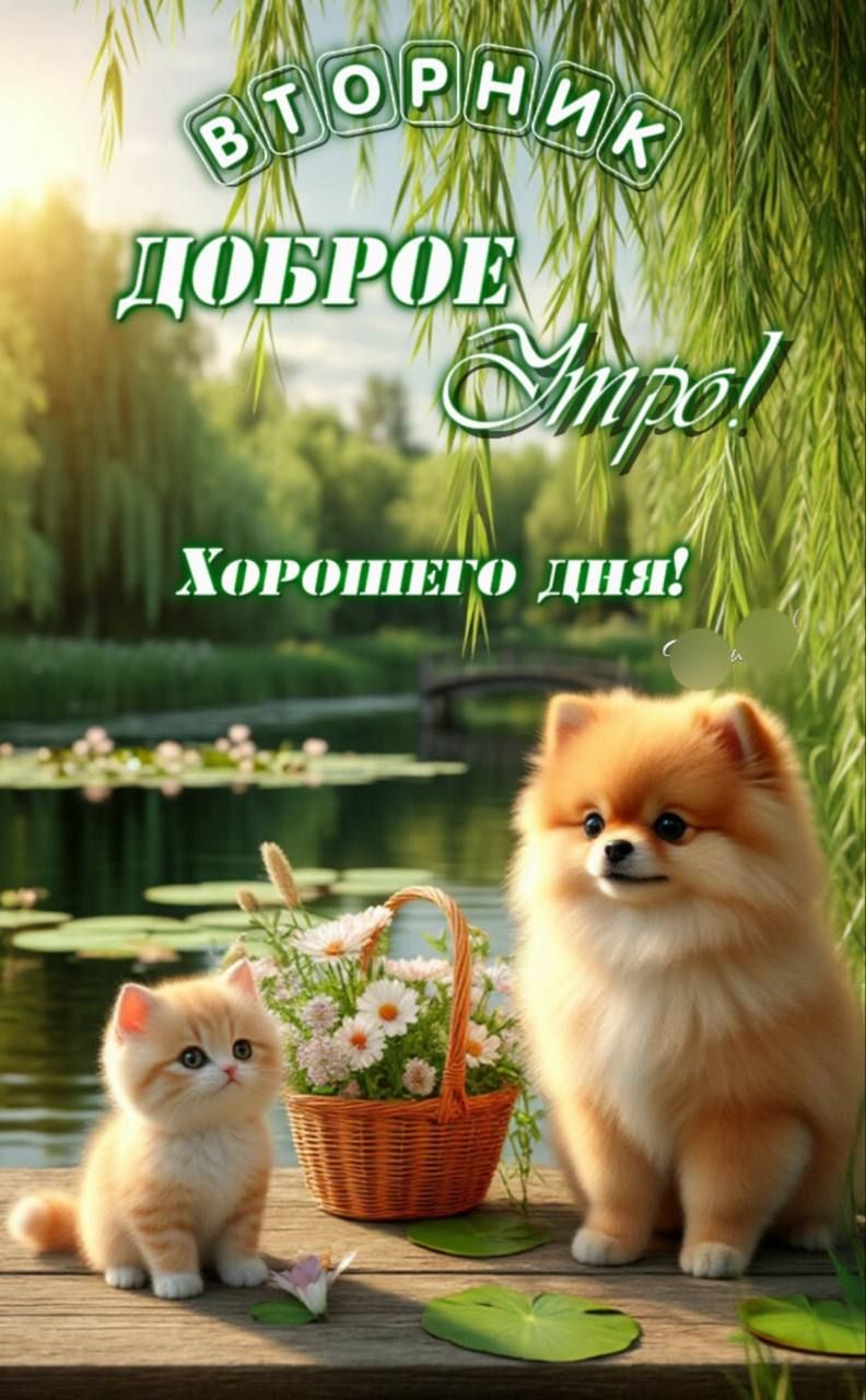 ВТОРНИК
ДОБРОЕ УТРО!
Хорошего дня!