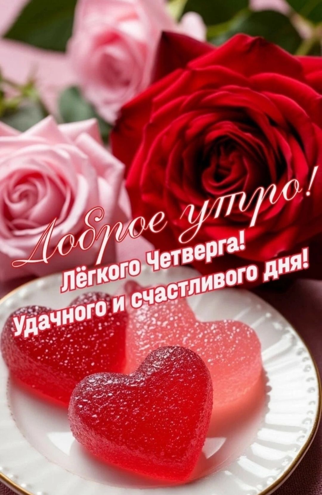 Доброе утро! Лёгкого Четверга! Удачного и счастливого дня!