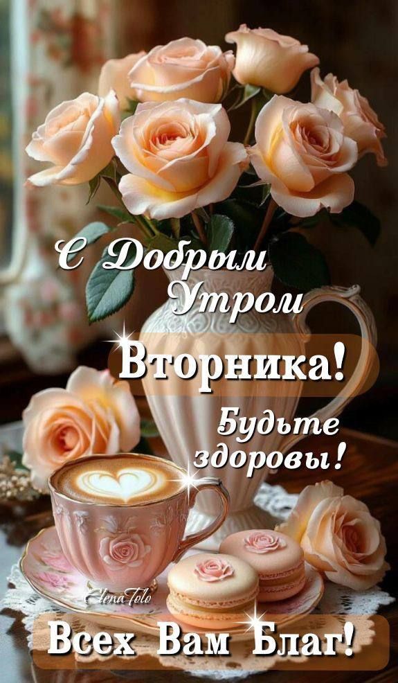С Добрым Утром Вторника! Будьте здоровы! Всех Вам Благ!
