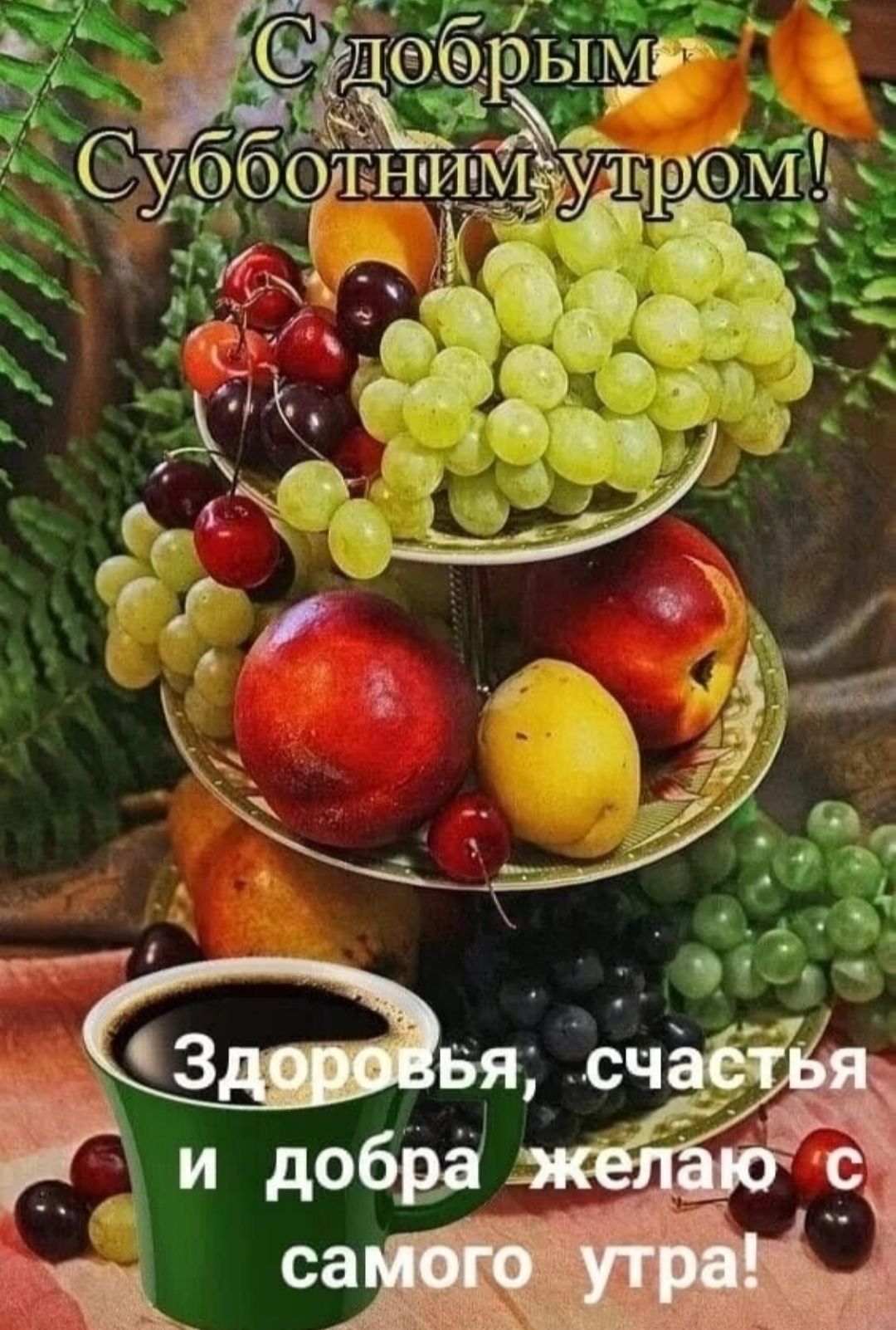 С добрым Субботним утром! Здоровья, счастья и добра желаю с самого утра!