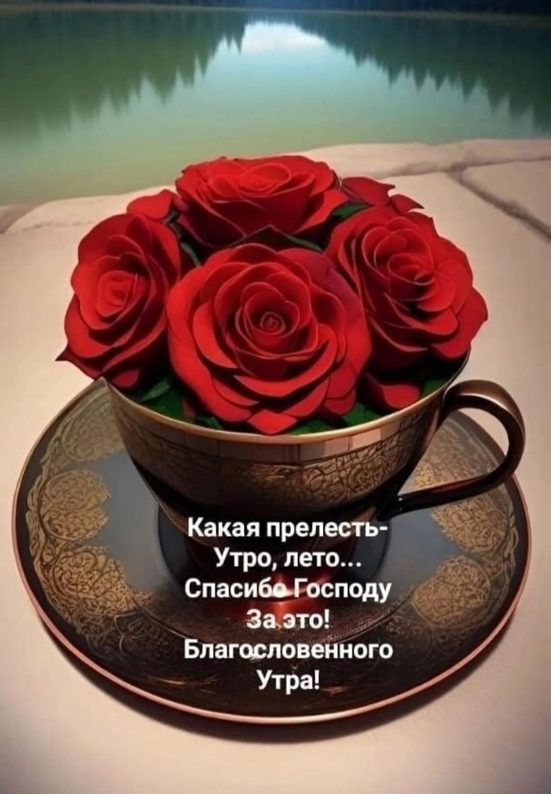 Какая прелесть- Утро, лето... Спасибо Господу За это! Благословенного Утра!
