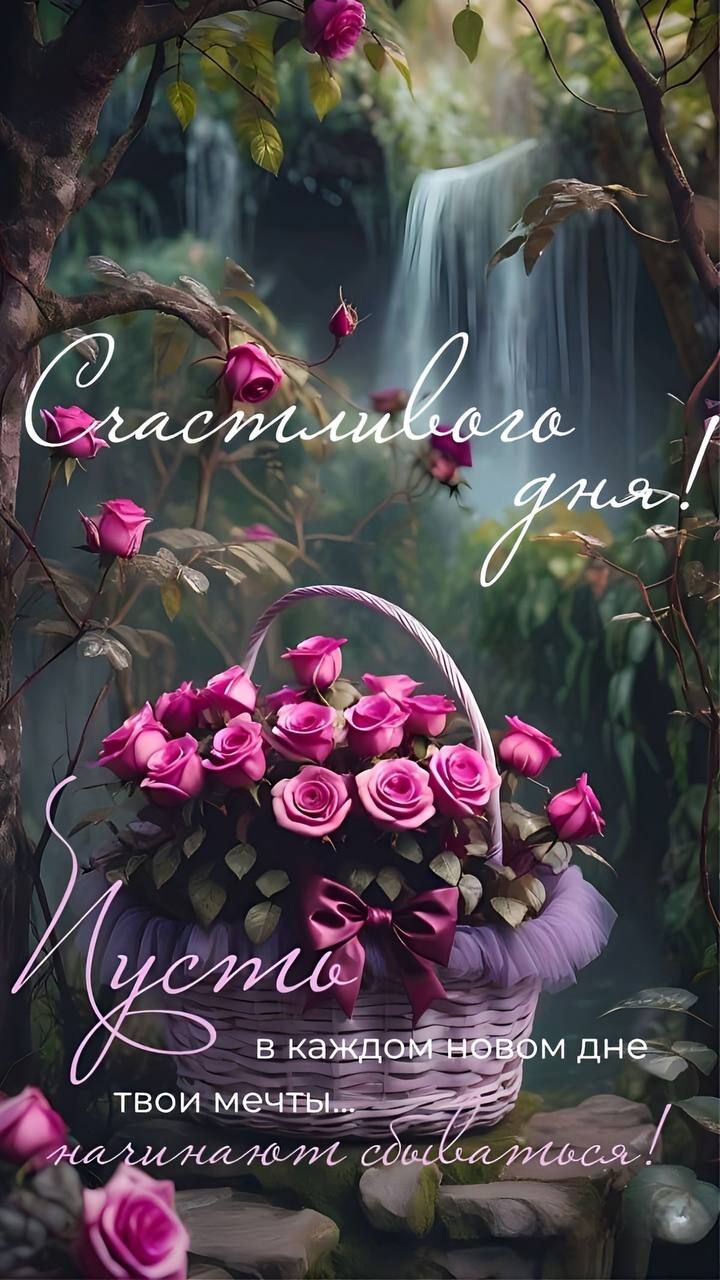Счастливого дня!
Пусть в каждом новом дне твои мечты... начинают сбываться!
