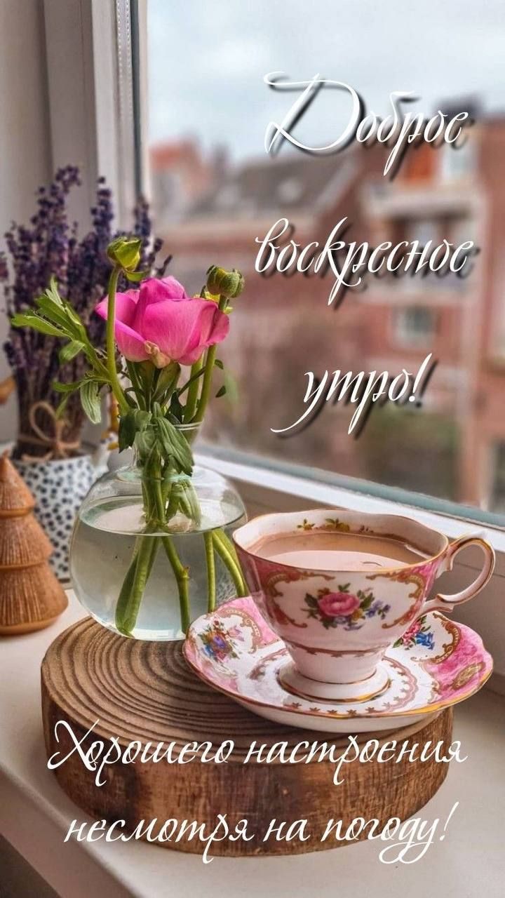 Доброе воскресное утро!
Хорошего настроения несмотря на погоду!