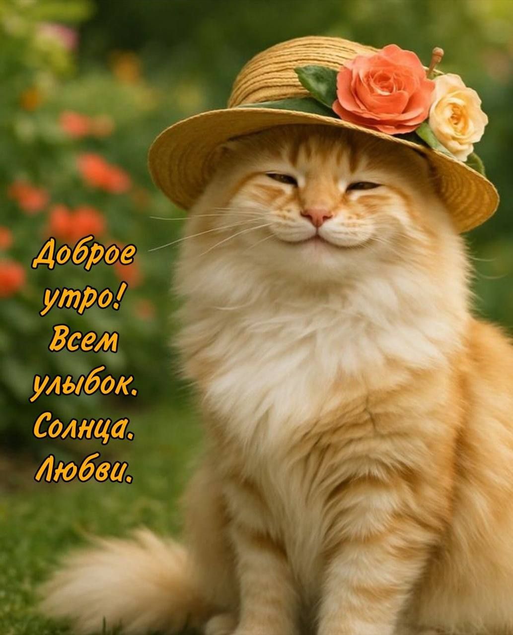Доброе утро! Всем улыбок. Солнца. Любви.