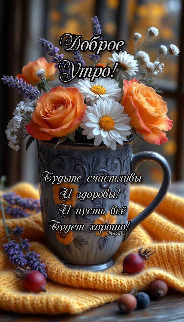 Доброе Утро! Будьте счастливы и здоровы! И пусть всё будет хорошо!