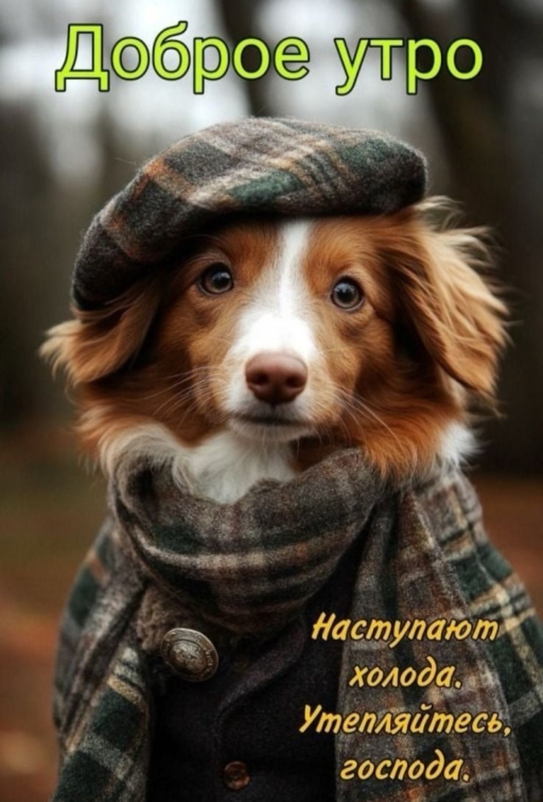 Доброе утро. Наступают холода. Утепляйтесь, господа.