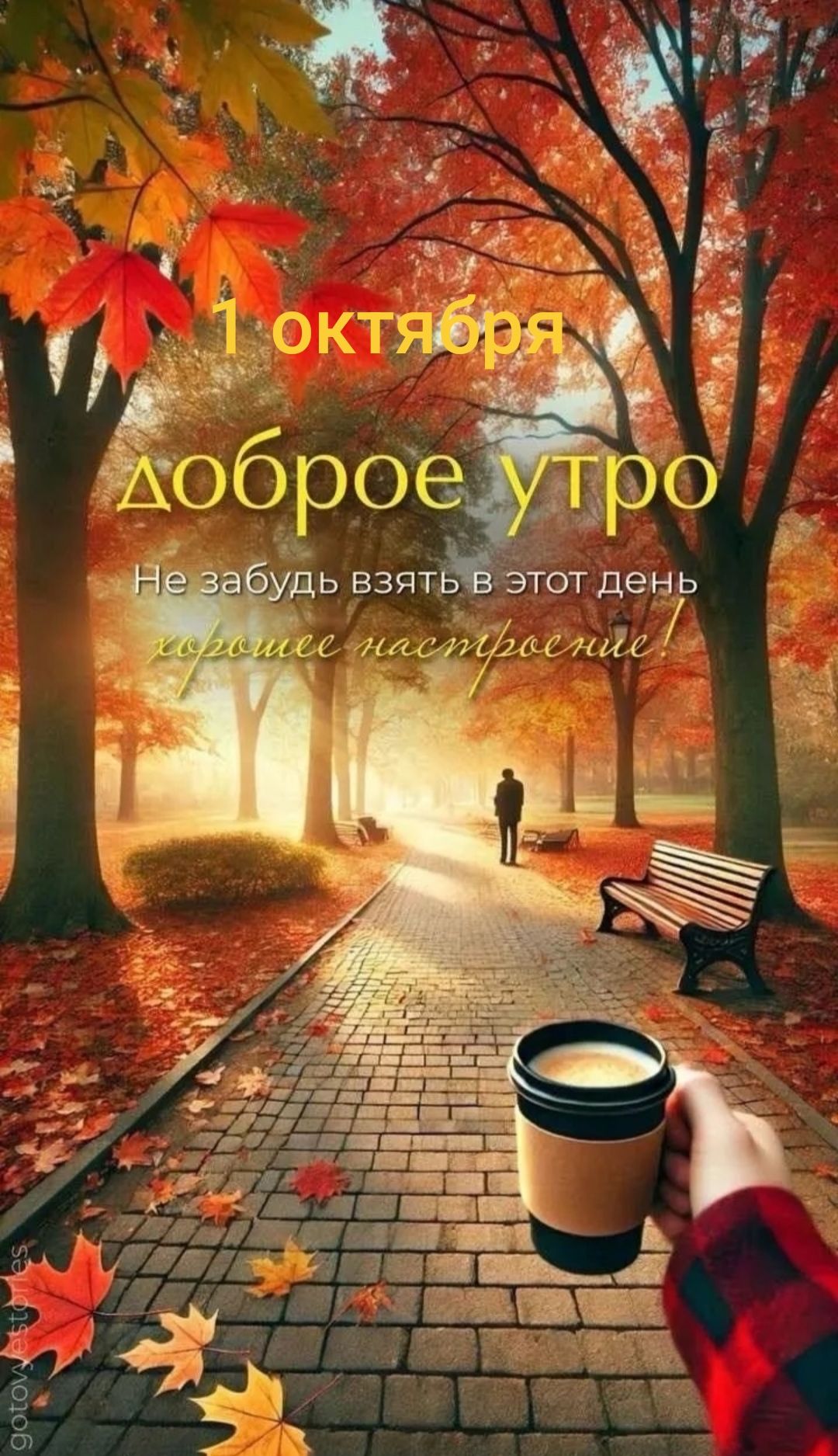 1 октября доброе утро Не забудь взять в этот день хорошее настроение!