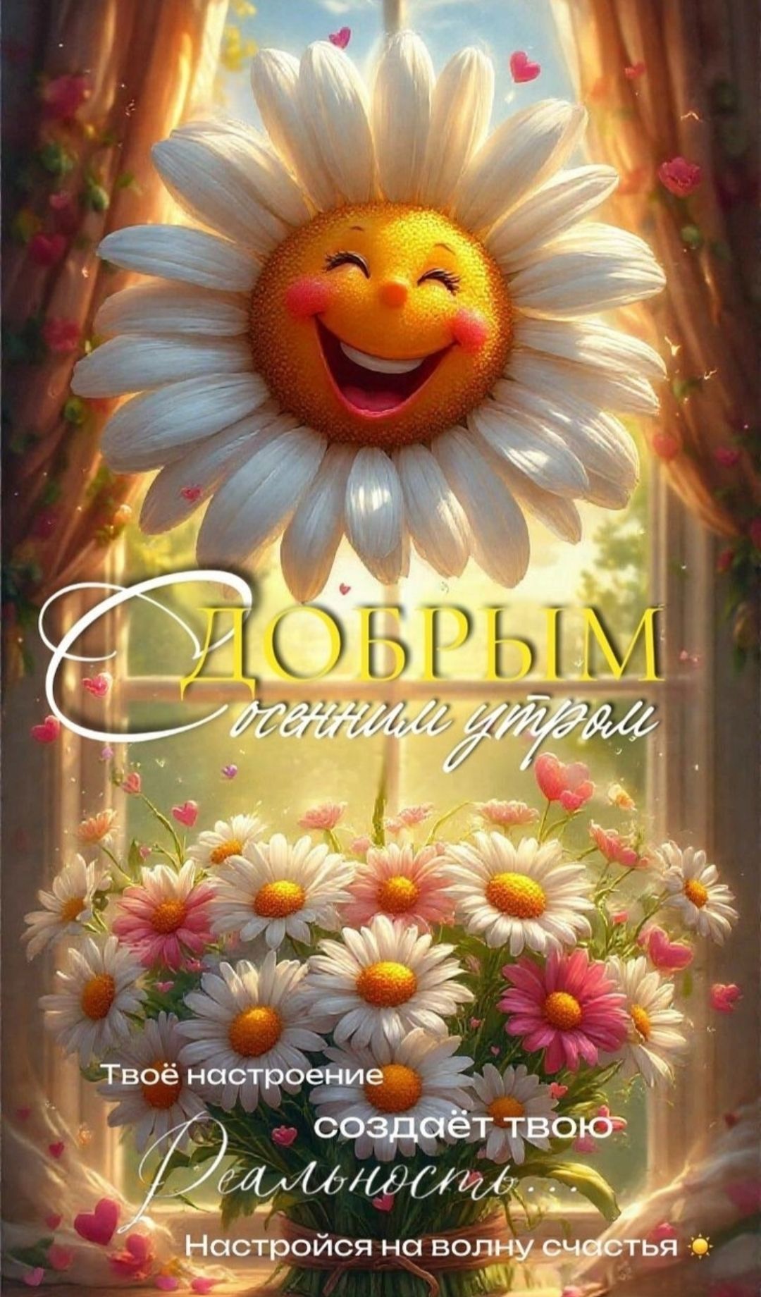 С ДОБРЫМ ПОСЕЩЕНИЕМ УТРА!
Твое настроение создает твою Реальность
Настройся на волну счастья