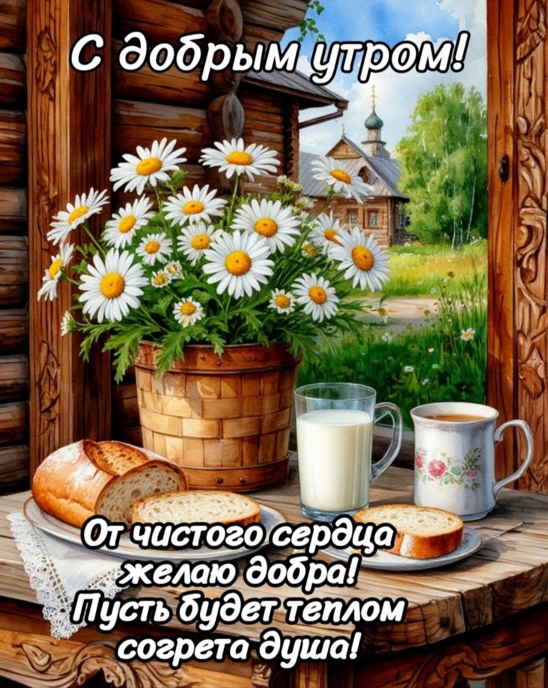 С добрым утром! От чистого сердца желаю добра! Пусть будет теплом согрета душа!