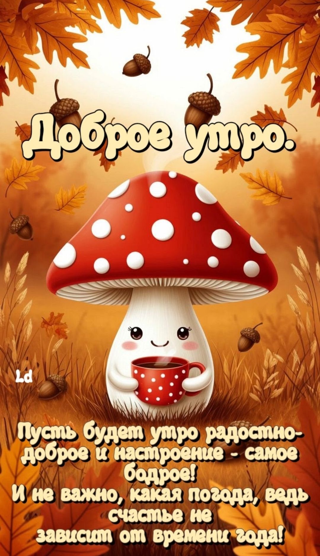 Доброе утро.
Пусть будет утро радостным - доброе и настроение - самое бодрое! И не важно, какая погода, ведь счастье не зависит от времени года!