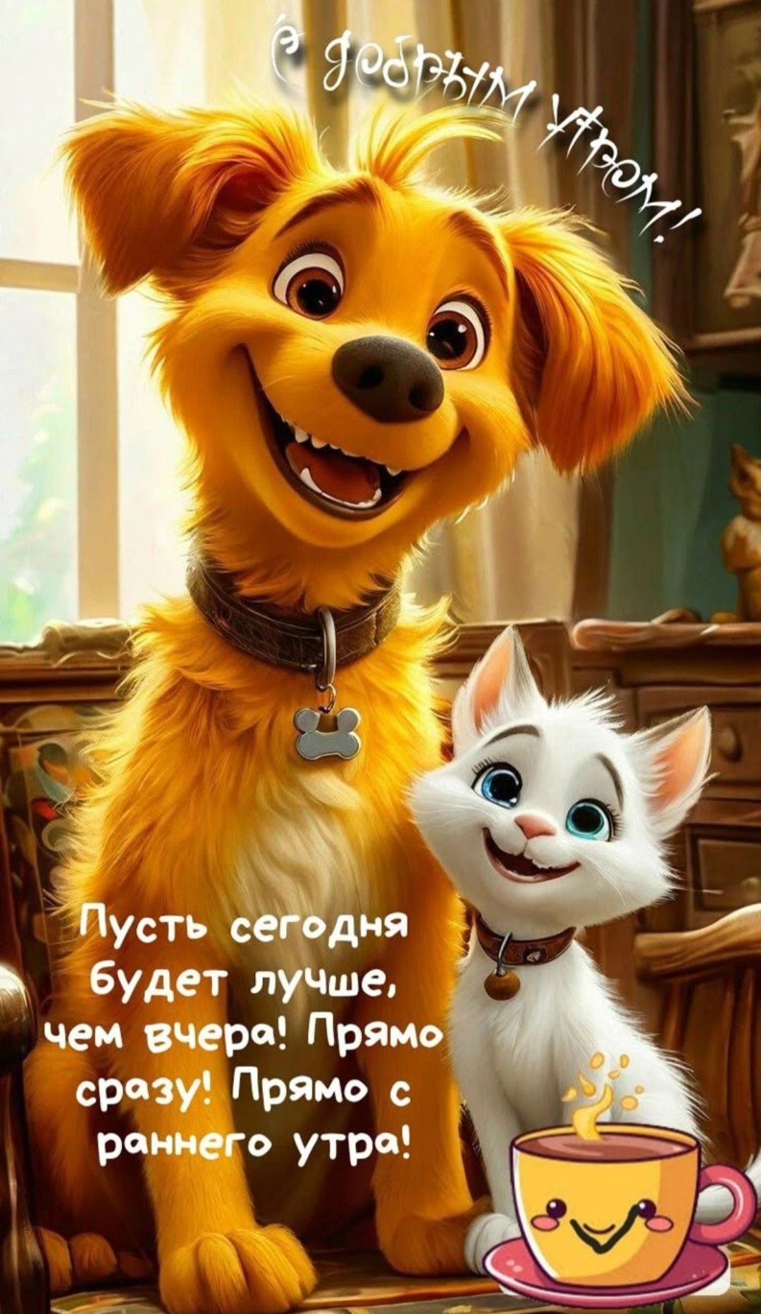 С добрым утром!!
Пусть сегодня будет лучше, чем вчера! Прямо сразу! Прямо с раннего утра!