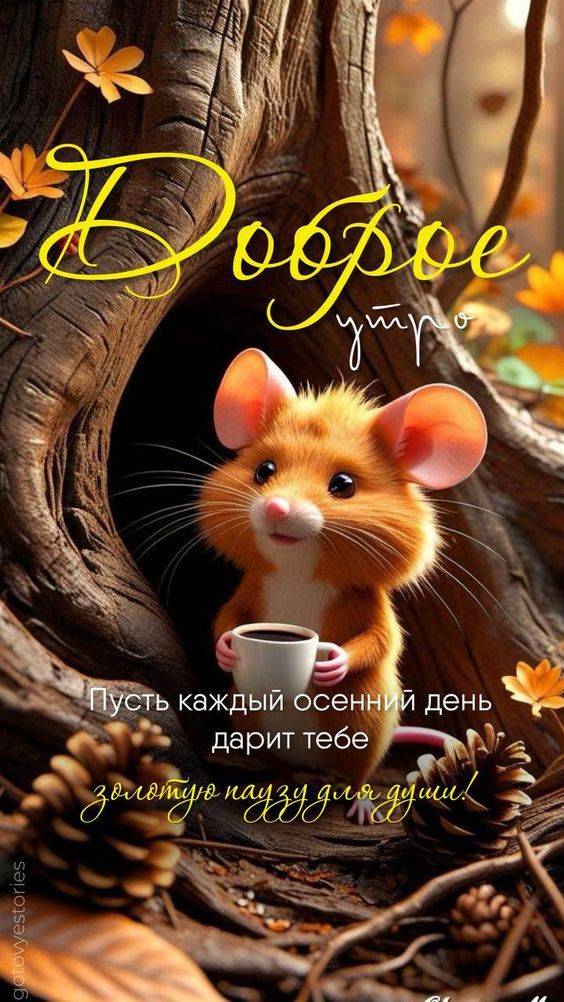 Доброе утро
Пусть каждый осенний день дарит тебе золотую паузу для души!