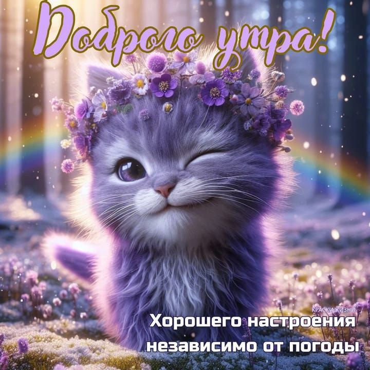 Доброе утро! Хорошего настроения независимо от погоды