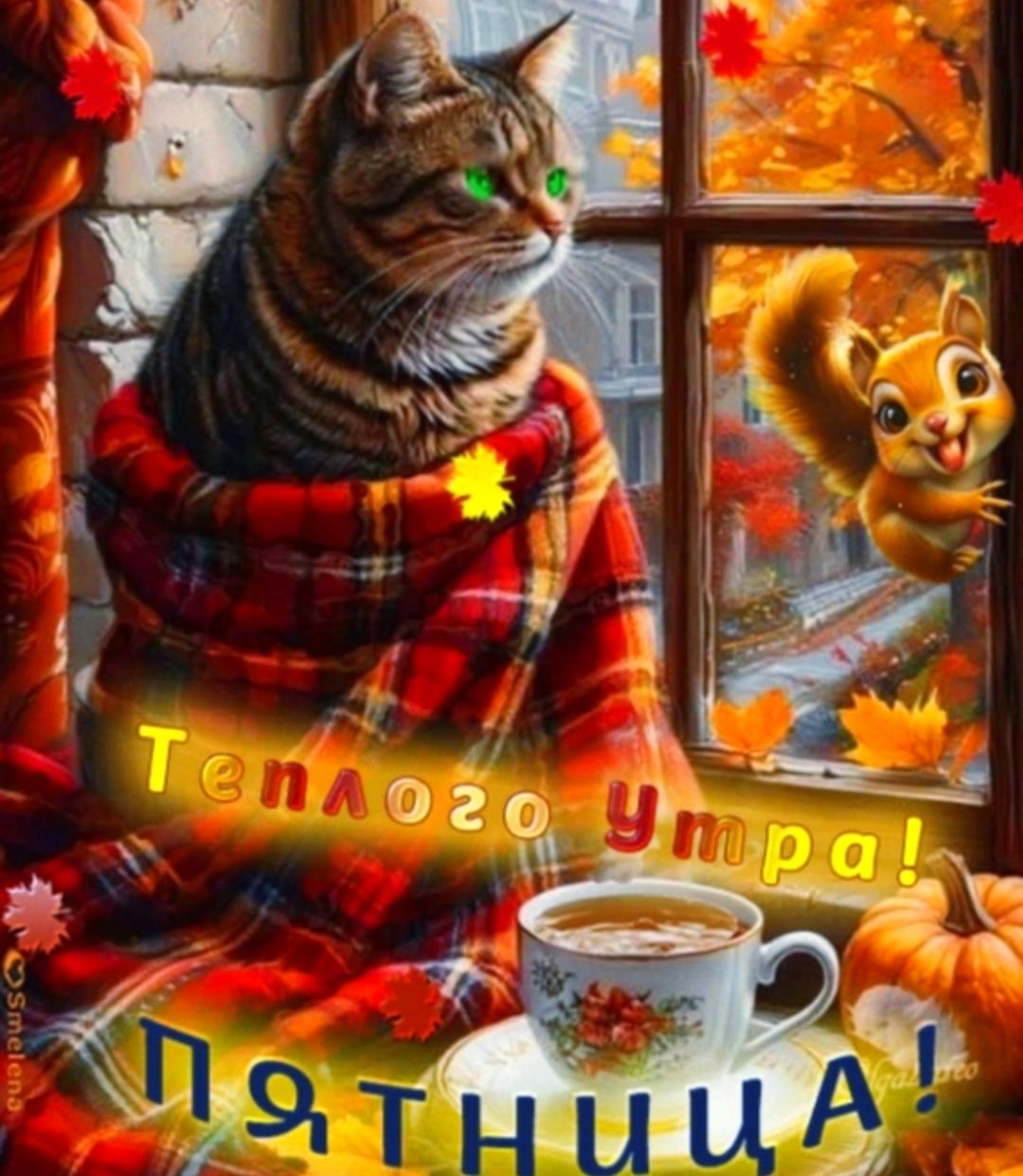 Тёплого утра! Пятница!
