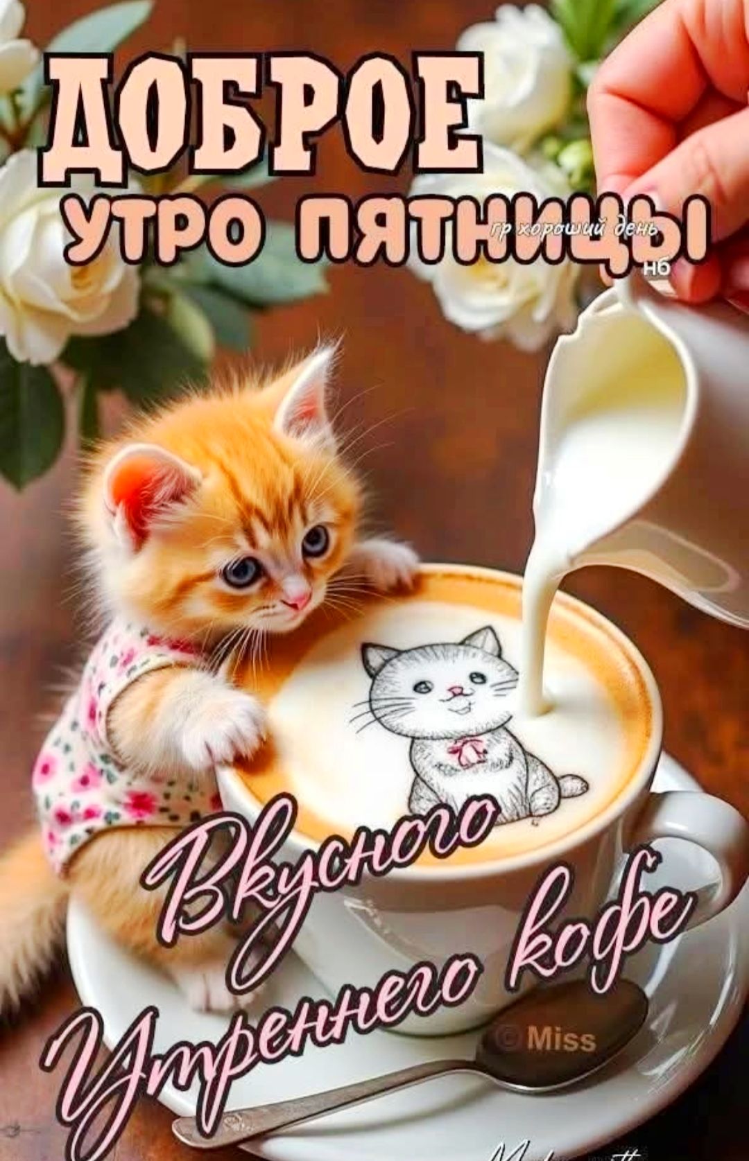 Доброе утро пятницы
Вкусного утреннего кофе