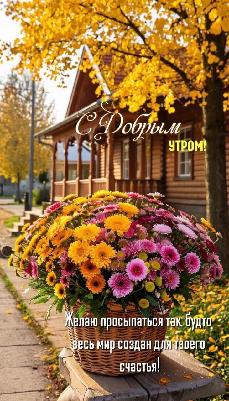 С Добрым Утром!
Желаю просыпаться так, будто весь мир создан для твоего счастья!