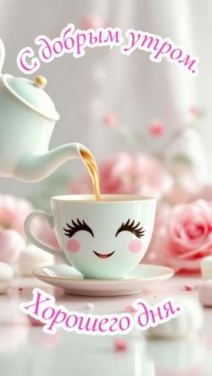С добрым утром
Хорошего дня.