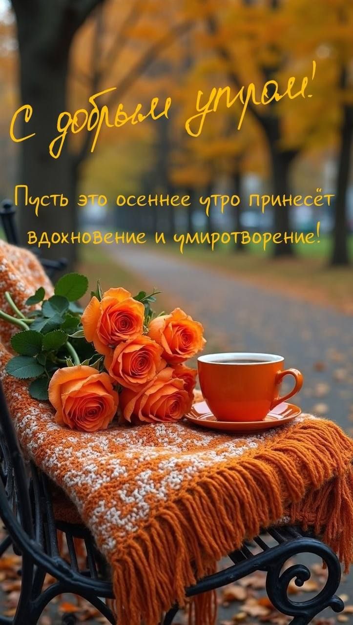 С добрым утром! Пусть это осеннее утро принесёт вдохновение и умиротворение!