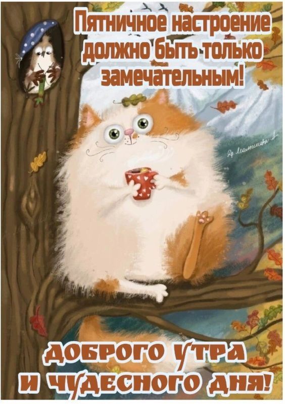 Пятничное настроение должно быть только замечательным! ДоброЕ утро и чудесного дня!