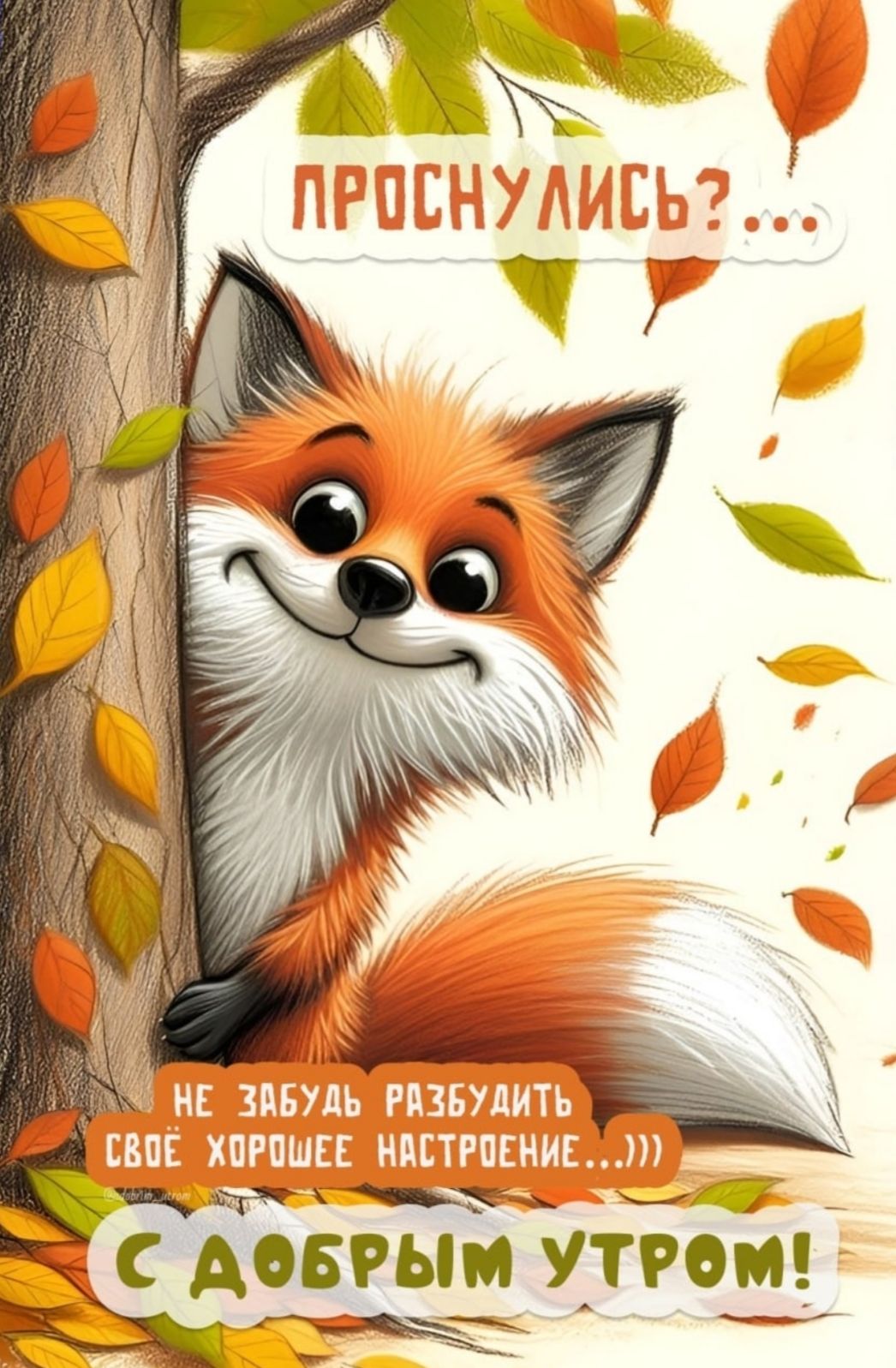 ПРОСНУЛИСЬ?.. НЕ ЗАБУДЬ РАЗБУДИТЬ СВОЁ ХОРОШЕЕ НАСТРОЕНИЕ... С ДОБРЫМ УТРОМ!
