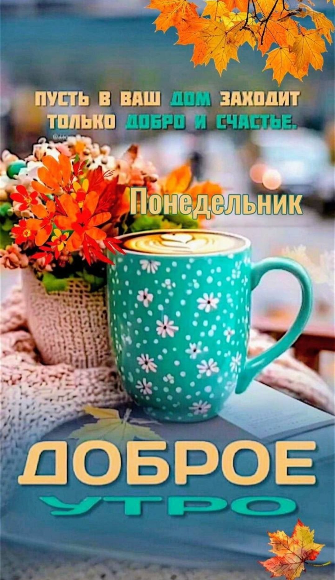 Пусть в ваш дом заходит только добро и счастье. Понедельник. ДОБРОЕ УТРО