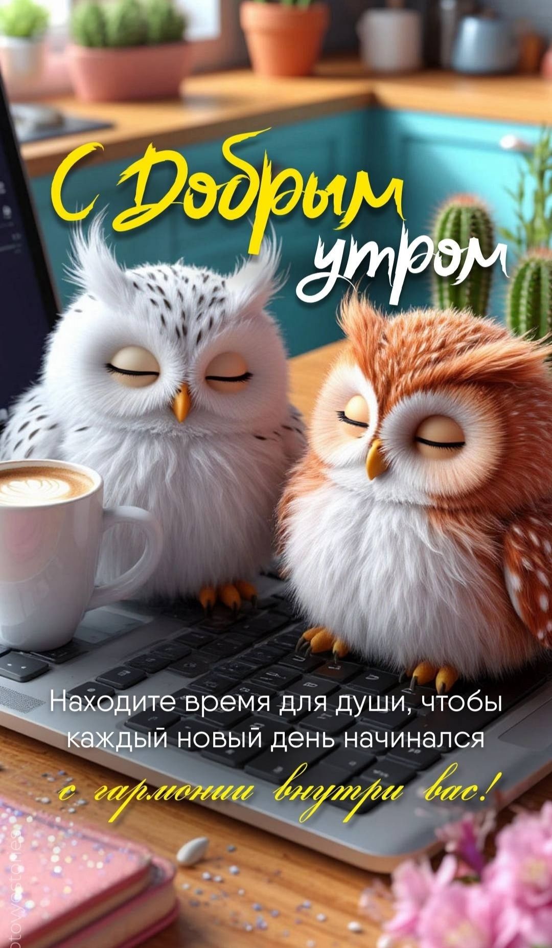С Добрым утром. Найдите время для души, чтобы каждый новый день начинался с гармонии внутри вас!