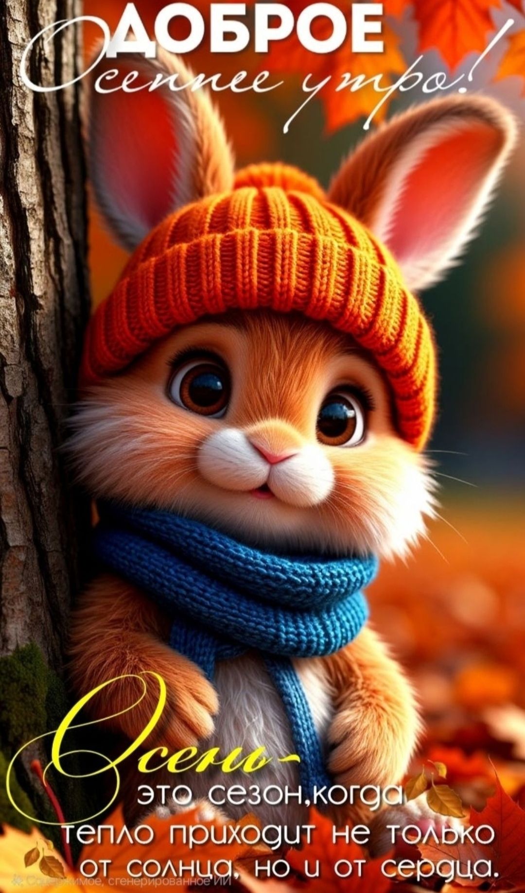 Доброе осеннее утро! Осень — это сезон, когда тепло приходит не только от солнца, но и от сердца.