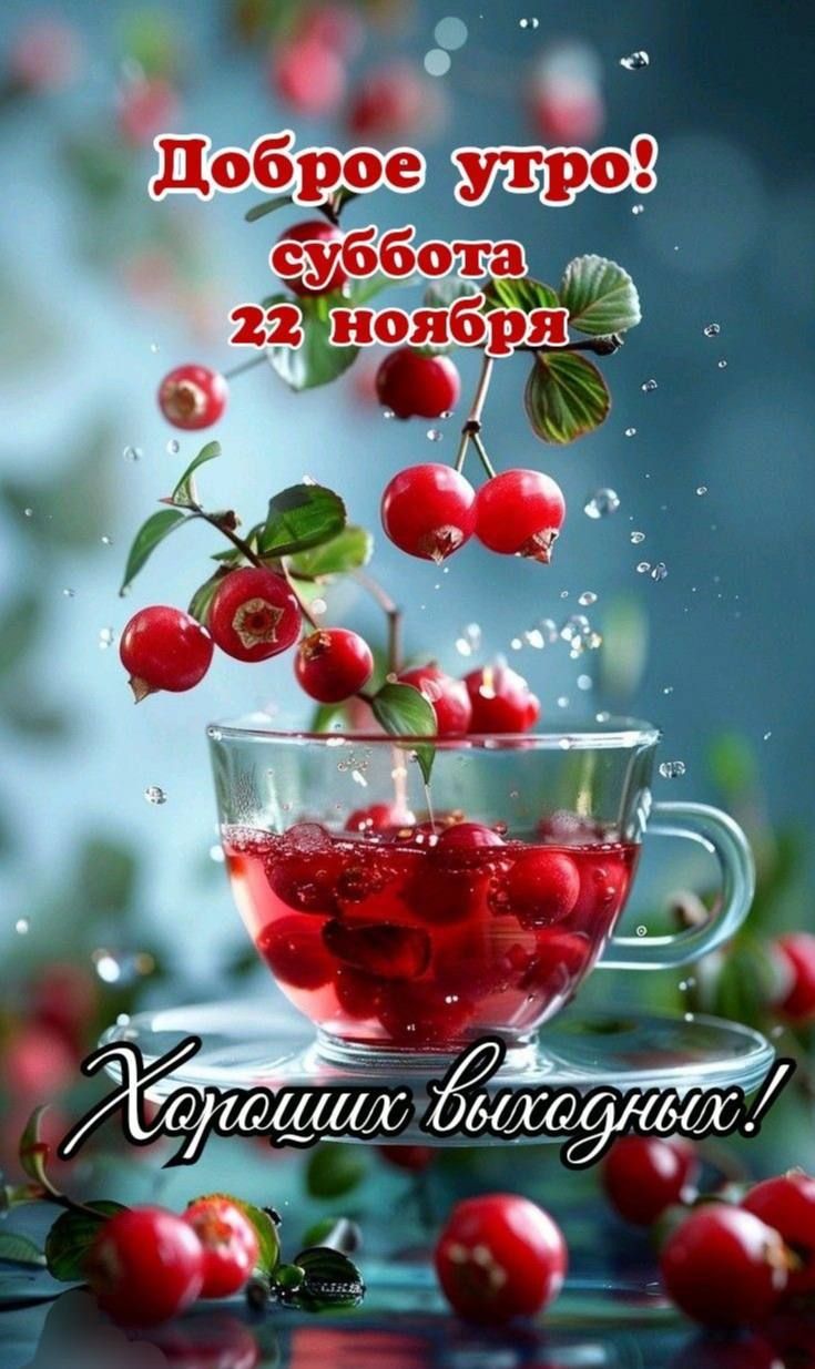 Доброе утро! суббота 22 ноября Хороших выходных!