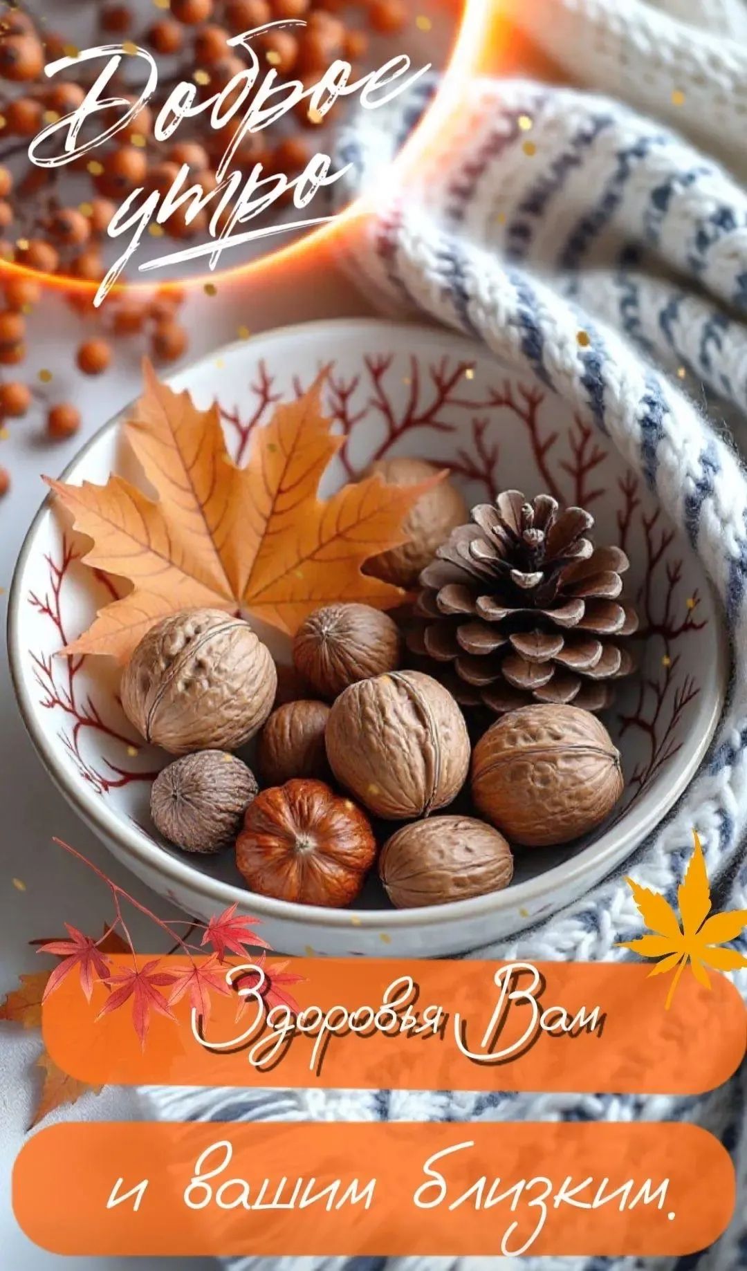 Доброе утро
Здоровья Вам и вашим близким