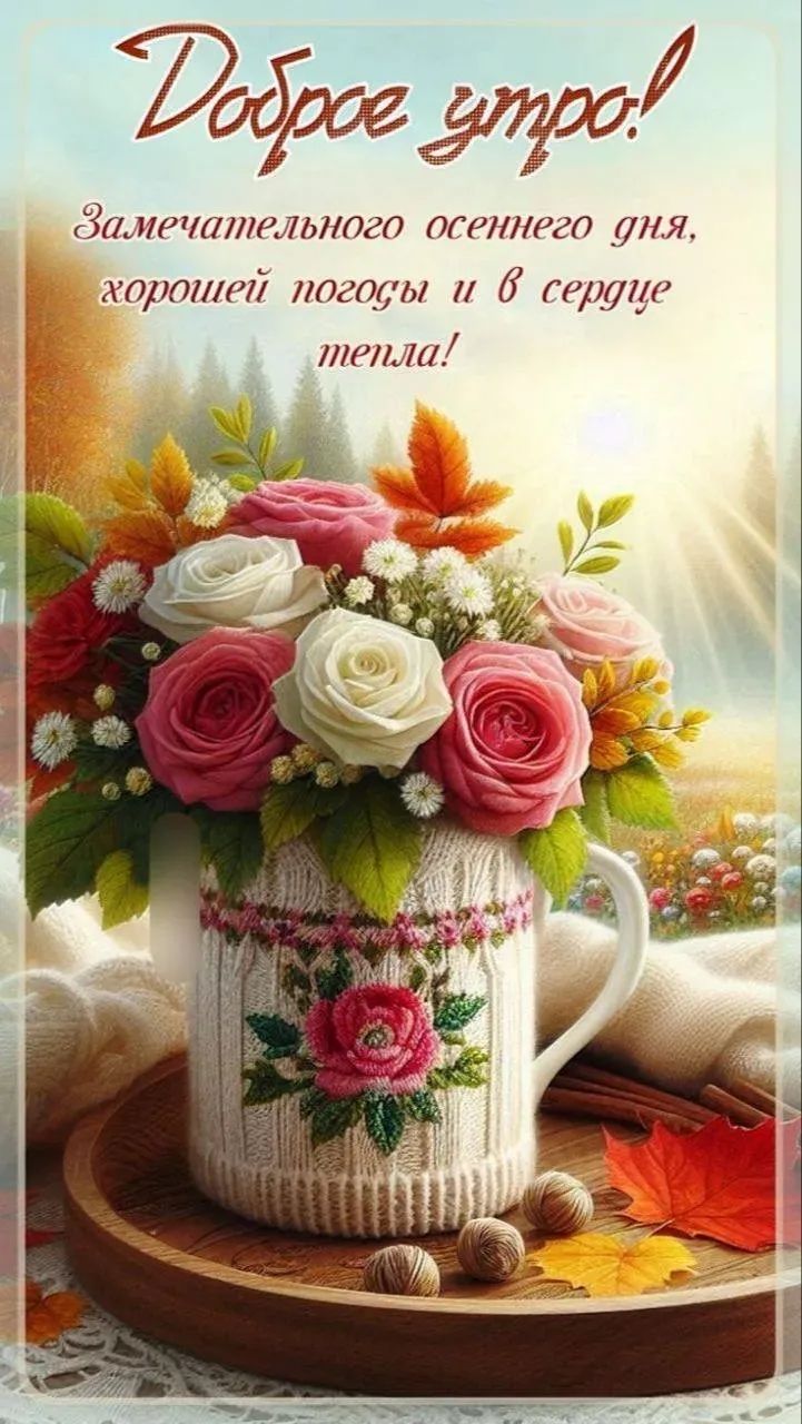Доброе утро! Замечательного осеннего дня, хорошей погоды и в сердце тепла!