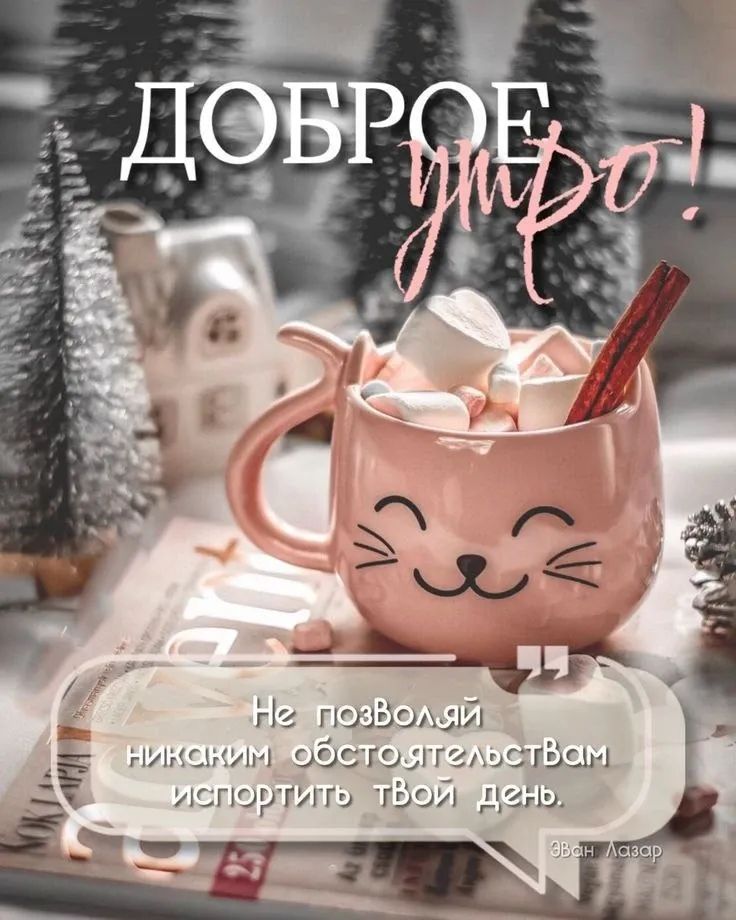 Доброе утро! Не позволяй никаким обстоятельствам испортить твой день.