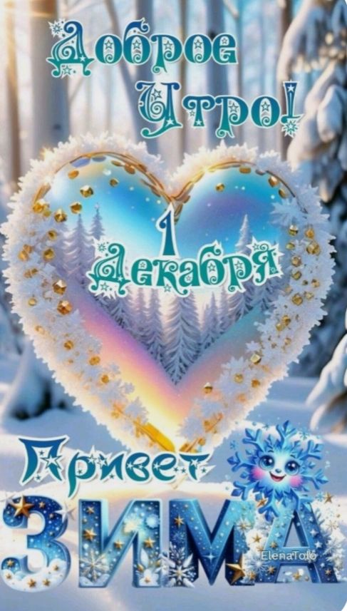 Доброе утро! 1 декабря Привет зима
