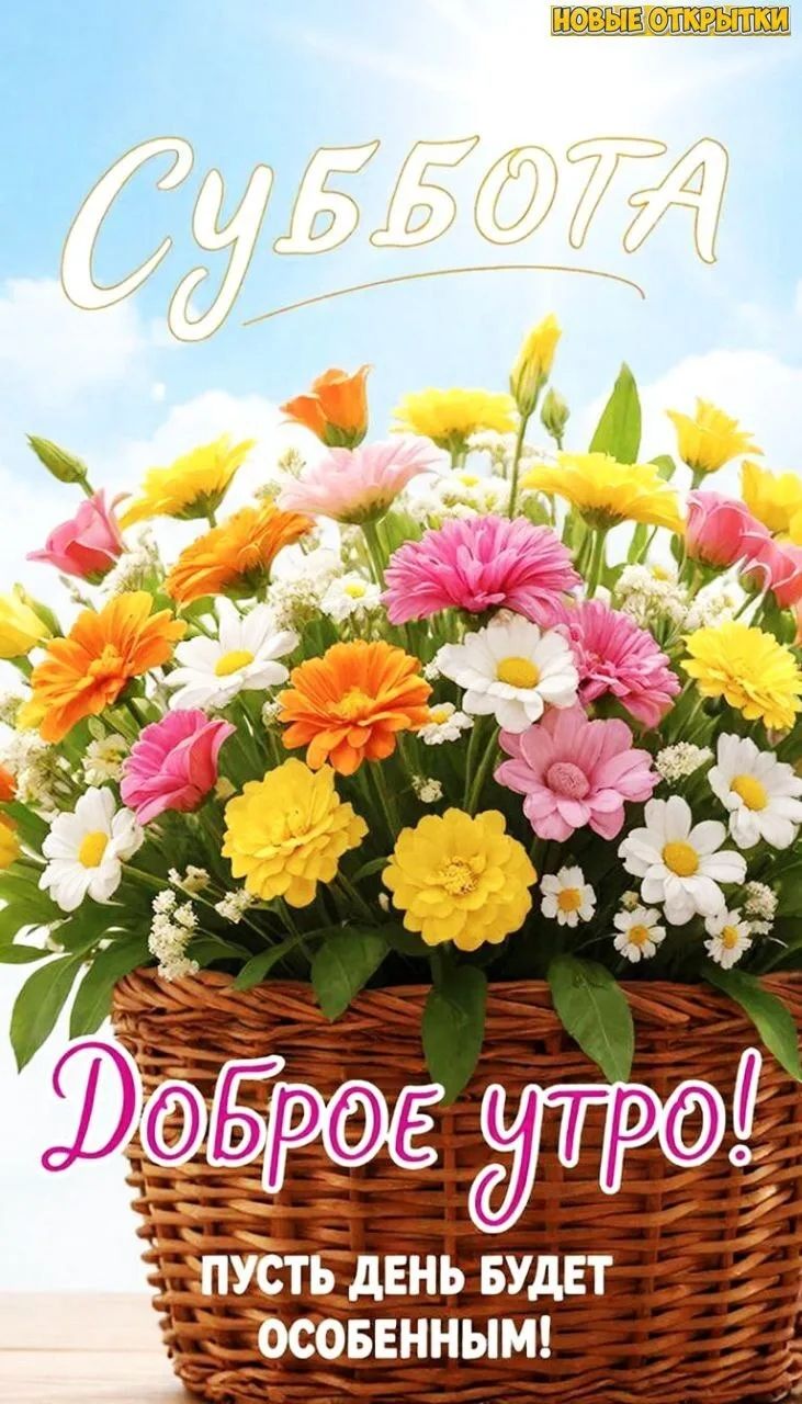 Суббота
Доброе утро!
пусть день будет особенным!
НОВЫЕ ОТКРЫТКИ