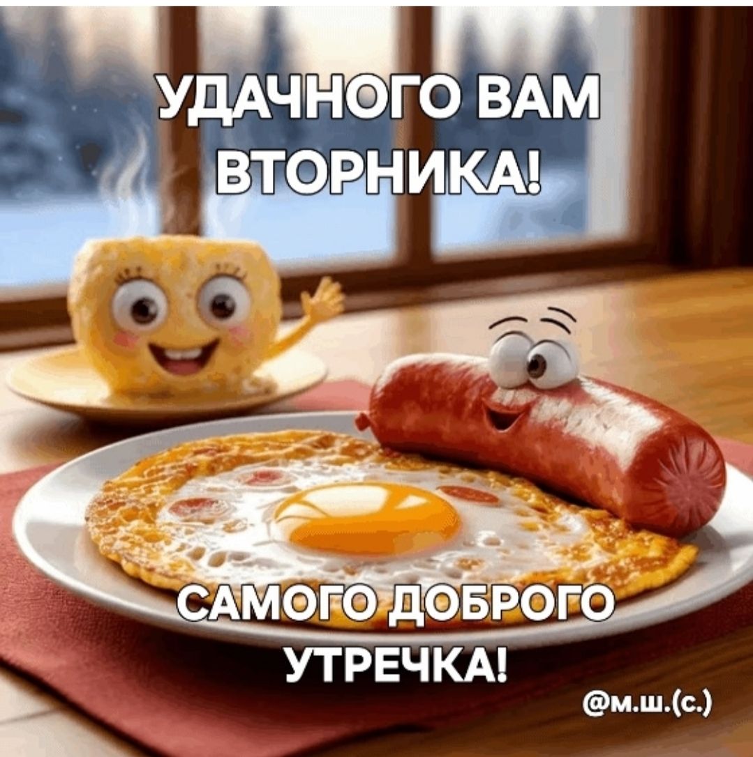 УДАЧНОГО ВАМ ВТОРНИКА! САМОГО ДОБРОГО УТРЕЧКА!