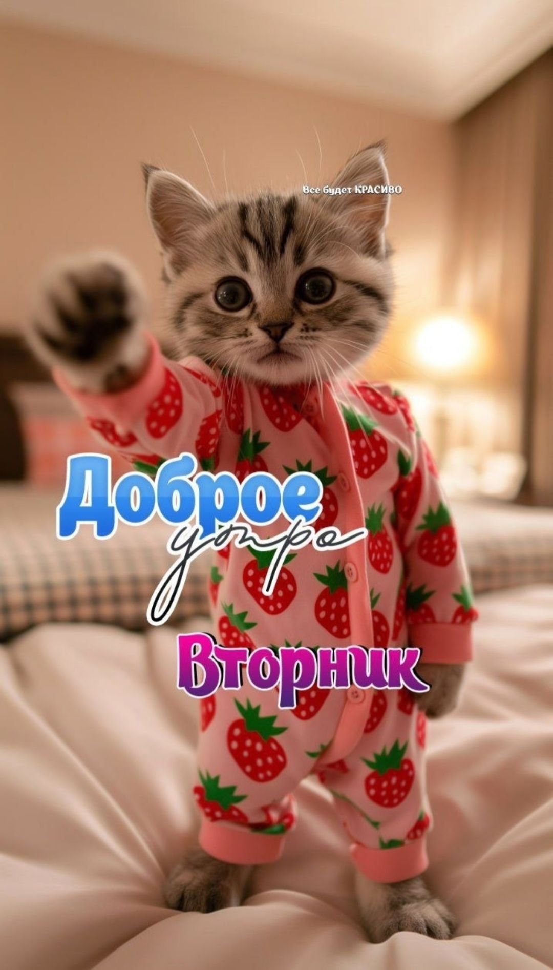 Доброе утро Вторник. Все будет красиво.