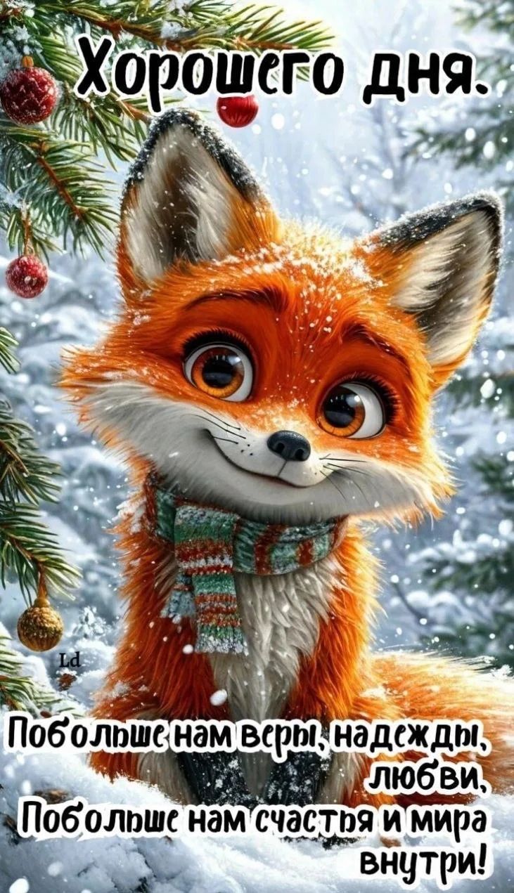 Хорошего дня. Побольше нам веры, надежды, любви, Побольше нам счастья и мира внутри!