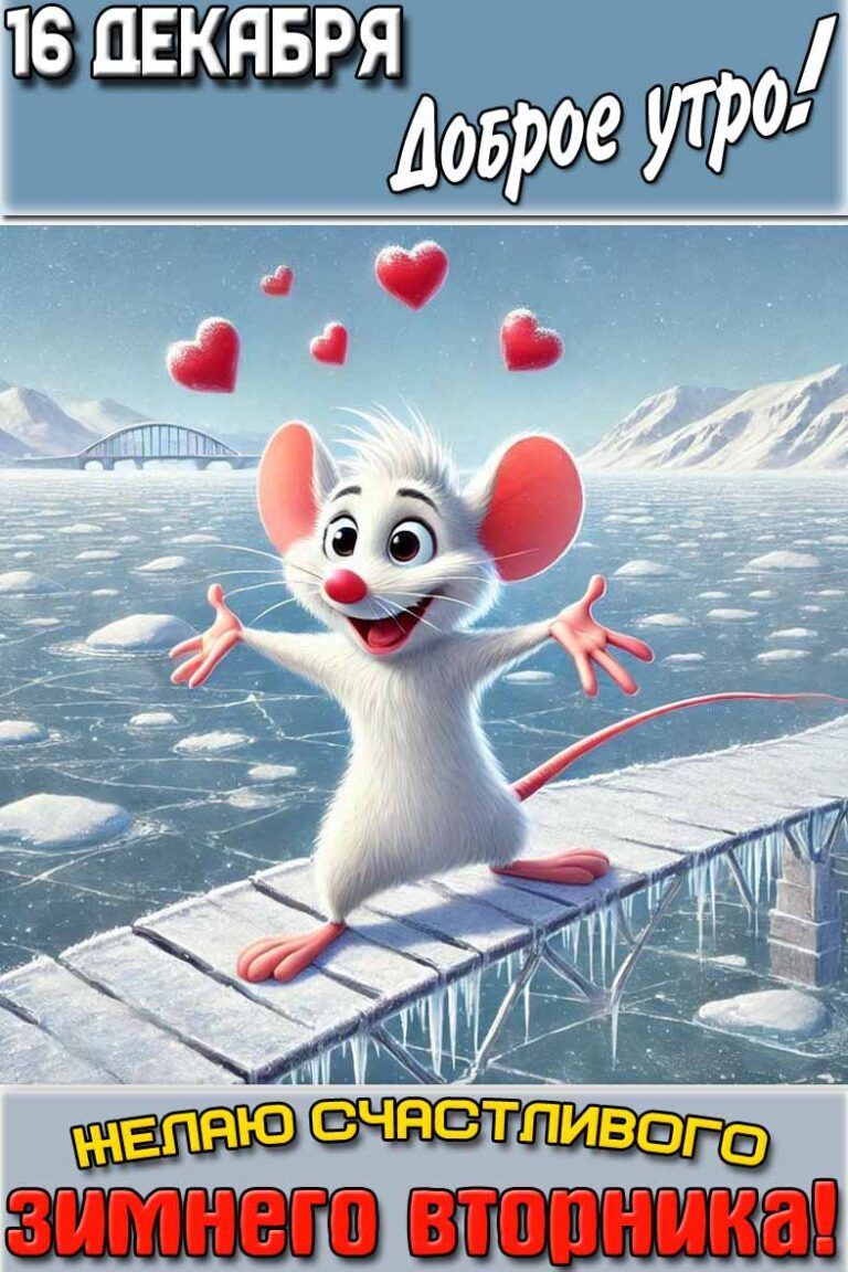 16 ДЕКАБРЯ Доброе утро! Желаю счастливого зимнего вторника!
